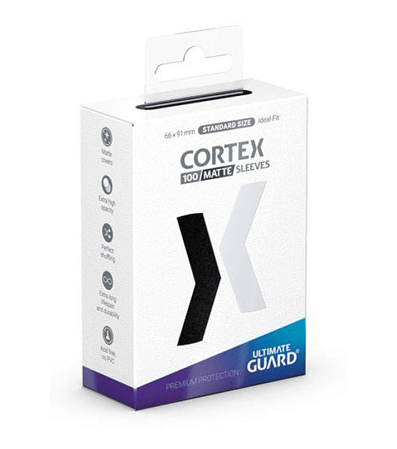 Ultimate Guard Cortex Sleeves Matte Standard Size (100) - Black
