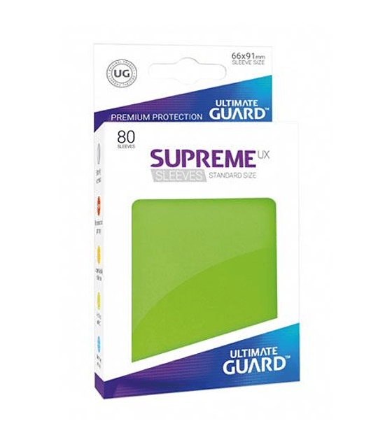 Ultimate Guard Supreme UX Sleeves Standard Size Light Green (80)