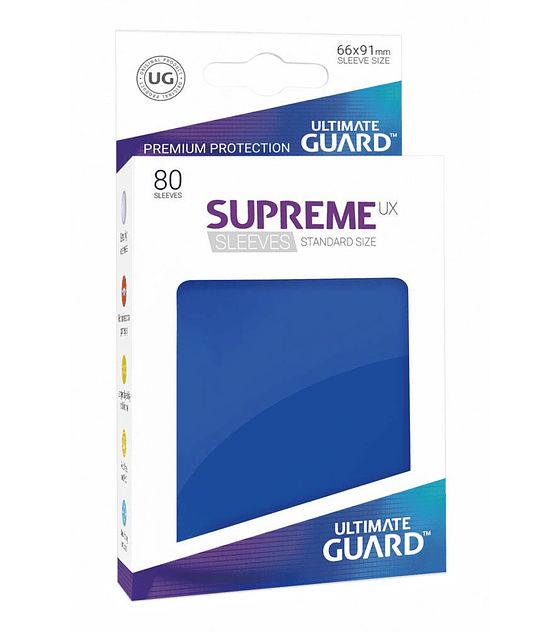 Ultimate Guard Supreme UX Sleeves Standard Size Blue (80)