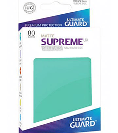 Ultimate Guard Supreme UX Sleeves Standard Size Matte Turquoise (80)