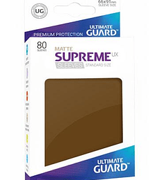 Ultimate Guard Supreme UX Sleeves Standard Size Matte Brown (80)
