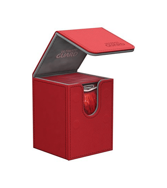 Ultimate Guard Flip Deck Case 100+ Standard Size XenoSkin Red
