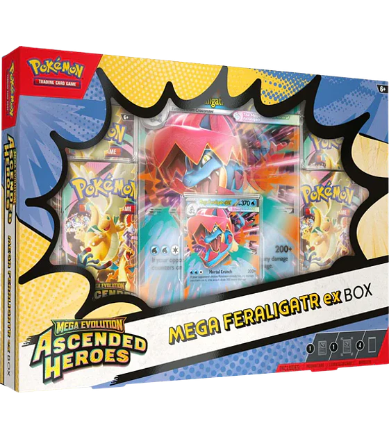 Pokémon TCG: Mega Evolution - Ascended Heroes Mega Feraligatr ex Box