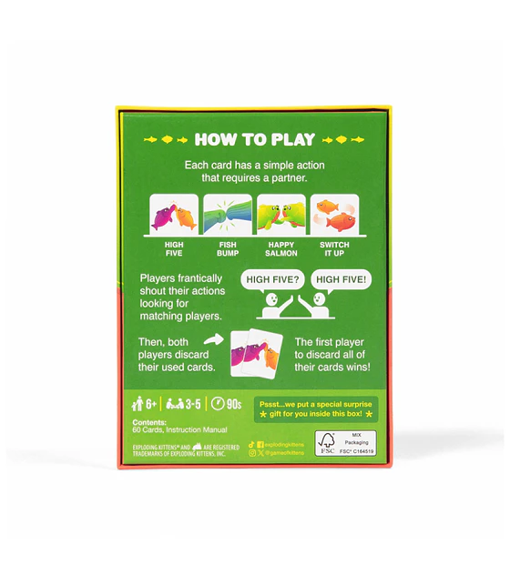 Grab & Game Happy Salmon: Exploding Kittens