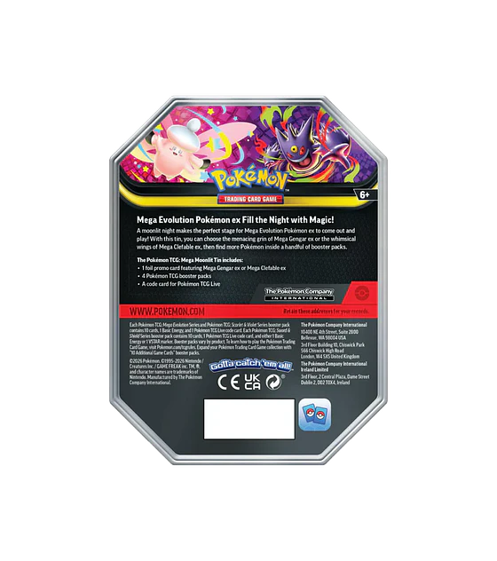 Pokémon TCG: Mega Moonlit Tin (Gengar) - EN