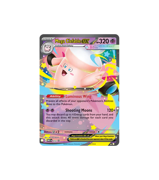 Pokémon TCG: Mega Moonlit Tin - Mega Clefable ex