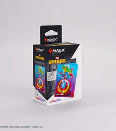 Magic: The Gathering Marvel Super Heroes Premium Art Sleeves - Captain America, Team Leader 