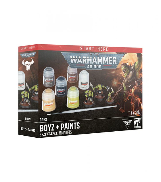 Warhammer: Orks Boyz + Paints