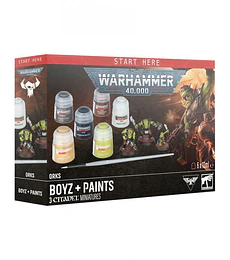 Warhammer: Orks Boyz + Paints