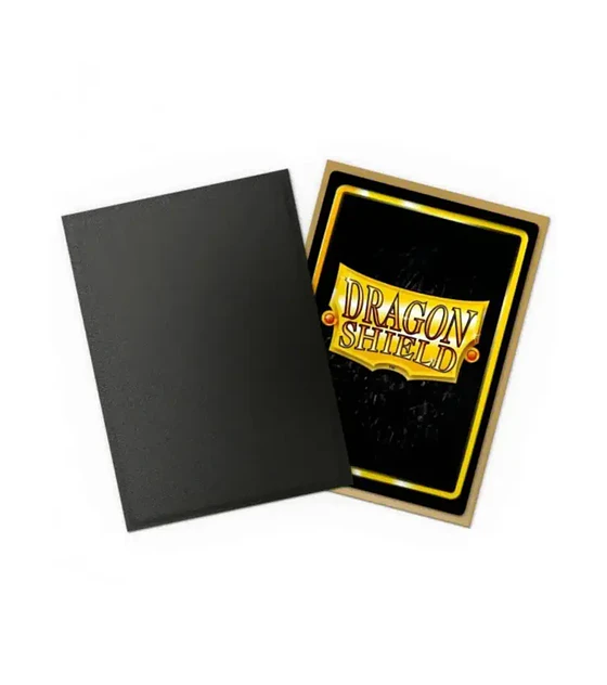 Dragon Shield Sleeves - Matte Dual - Black & Gold (100 Sleeves)