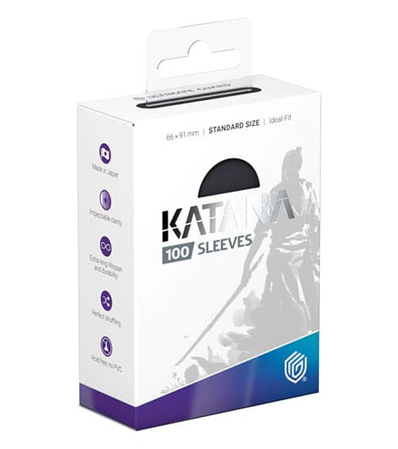 Ultimate Guard Katana Sleeves Standard Size (100) - Obsidian Shard