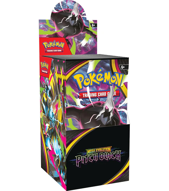 Pokémon TCG: Mega Evolution—Pitch Black Booster Display (18 Paquetes de Refuerzo)