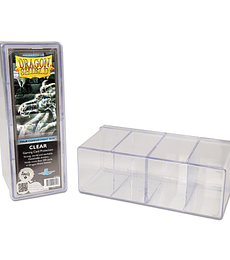 Dragon Shield - 4 Compartment Storage Box - Clear