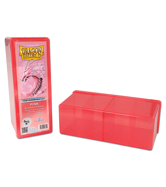 Dragon Shield - 4 Compartment Storage Box - Pink
