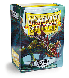 Dragon Shield Standard Sleeves - Matte Green (100 Sleeves)
