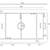 Pasto sintético precio medio: canchas de 17x32 m2 y shockpad