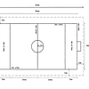 Pasto sintético económico: cancha de 52x32 m2