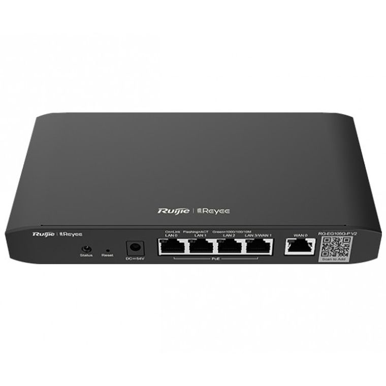 Roteador PoE Gigabit WAN Dual 5 portas Reyee gerenciado em nuvem (RG-EG105G-P-V2) 4
