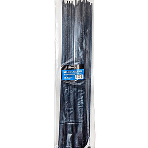 Abraçadeira de Nylon Preta 8X350mm Pacote de 100 Uni.