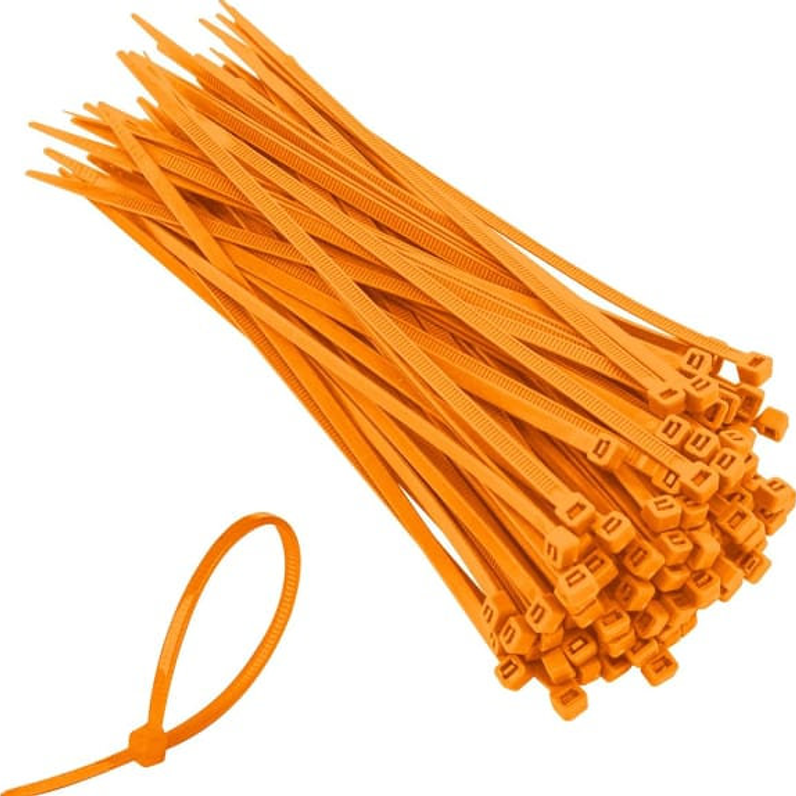 Abraçadeira de Nylon Amarela 4.8X250 mm Pacote de 100 (Uni)  2