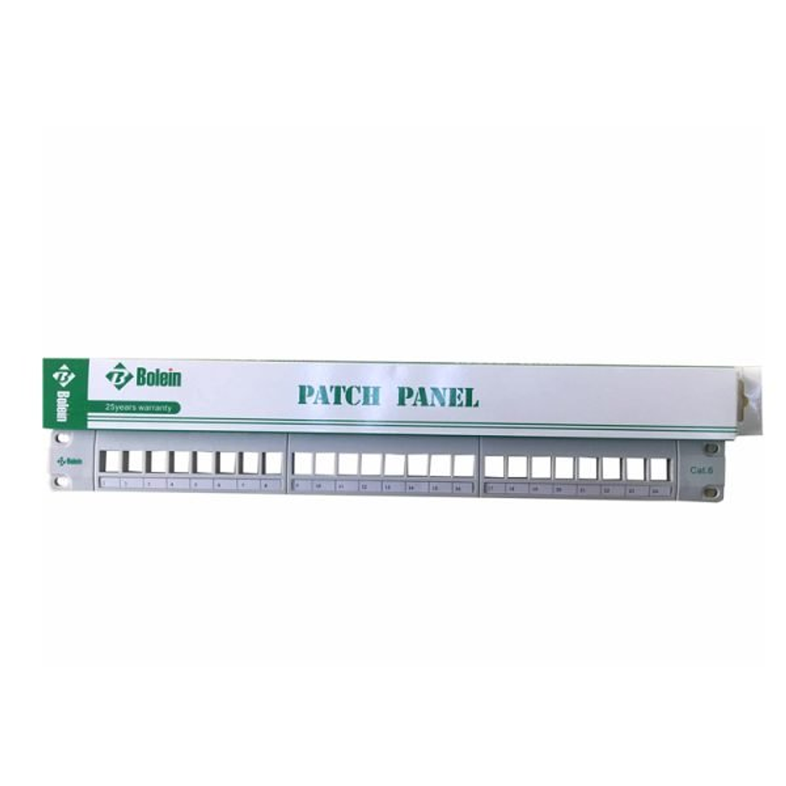 Patch Panel Cat6 Vazio 24 Portas Tipo Plástico Bolien  2
