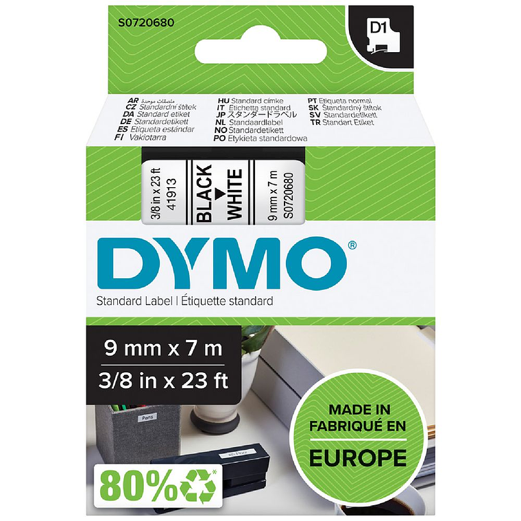 Dymo de 12mm Compatível  1