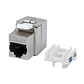 Conector Keystone CAT6A STP RJ45, 180 graus, sem ferramentas - Thumbnail 4