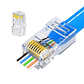 Conector Cat6 UTP Passagem Direita  RJ45 8P8C  - Thumbnail 3