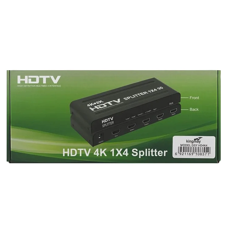 Splitter HDMI 1x4 – Distribuidor de Sinal HDTV Full HD / 4K 1