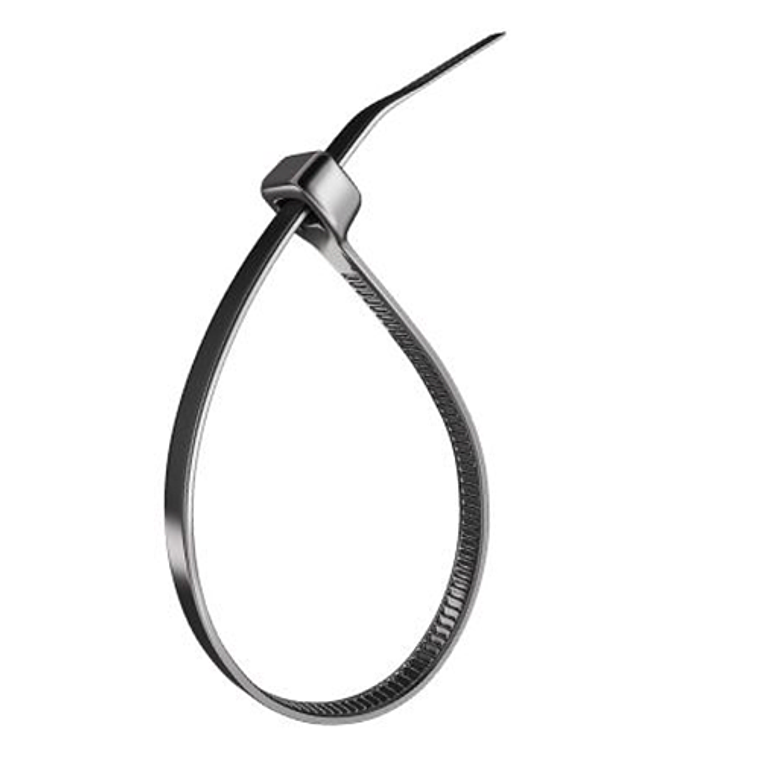 Abraçadeira de Nylon Preto 4.X250 mm Pacote de 100 (Uni)   2