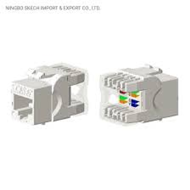 Conector Keytone UTP Cat6 RJ45, 180 Grau sem Ferramentas  2