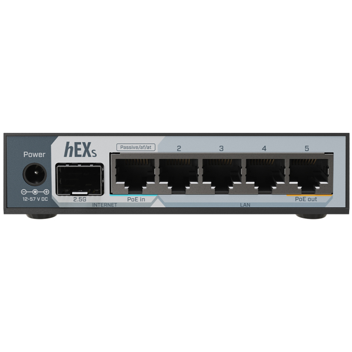 Roteador de mesa MikroTik hEX S com 5 portas Gigabit e 1x 2.5G SFP | E60iUGS 1