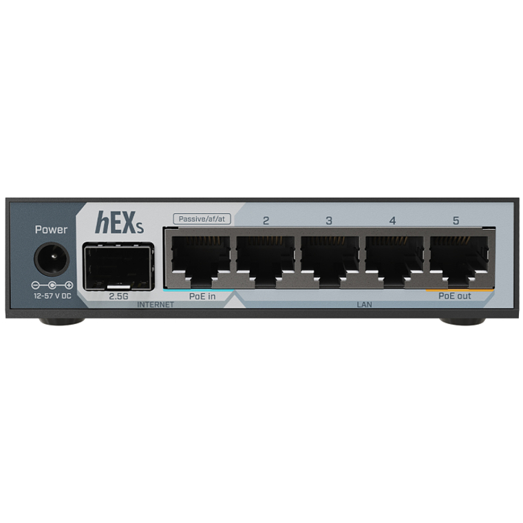 Roteador de mesa MikroTik hEX S com 5 portas Gigabit e 1x 2.5G SFP | E60iUGS 1