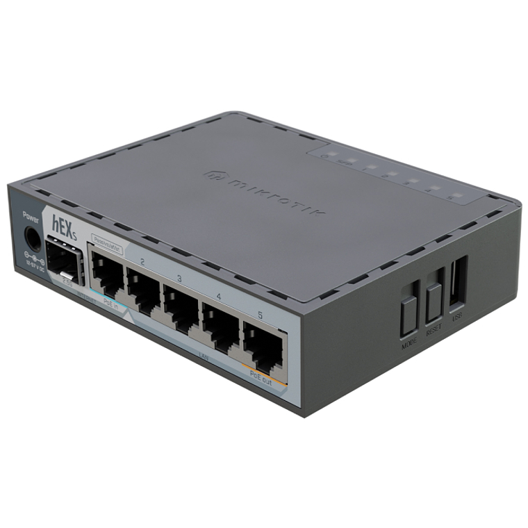 Roteador de mesa MikroTik hEX S com 5 portas Gigabit e 1x 2.5G SFP | E60iUGS 3