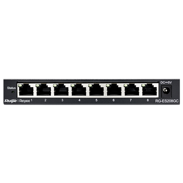 Switch gerenciável inteligente Gigabit de 8 portas Reyee | RG-ES208GC 1