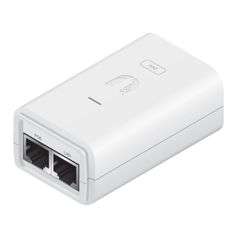 Adaptador Ubiquiti Gigabit PoE 24V(0.3A) 7W sem cabo | POE-24-24W  1