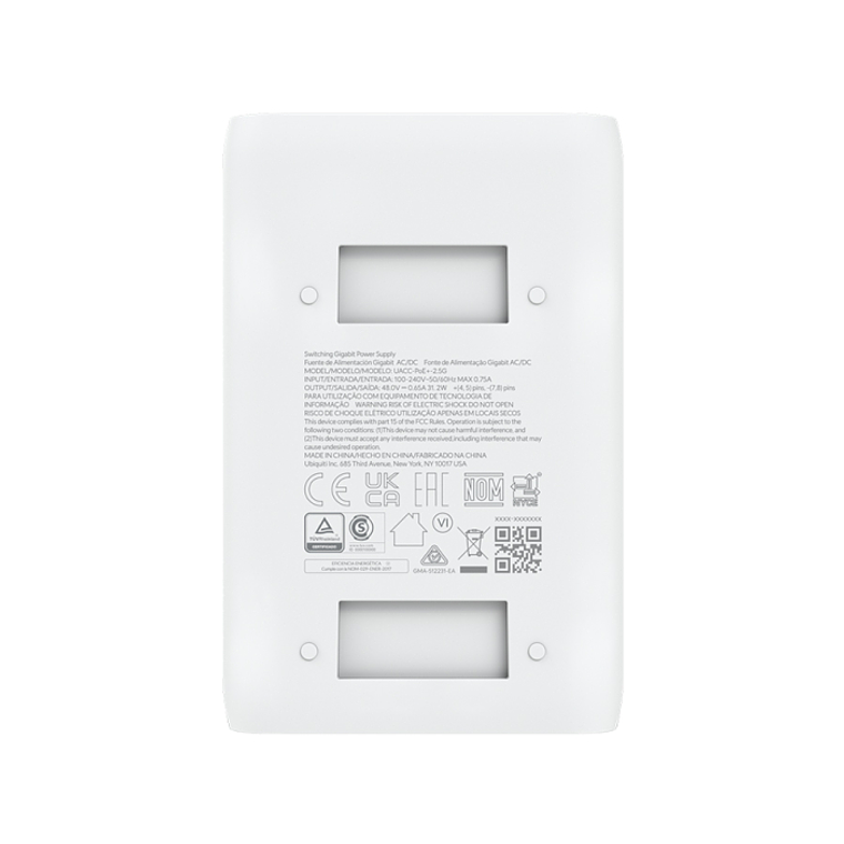 Adaptador Ubiquiti Gigabit PoE 48 V 15 W sem cabo | U-POE+ -  3