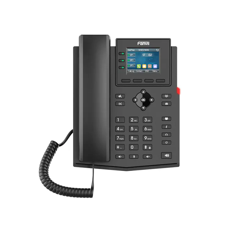 Telefone VoIP PoE com tela colorida Fanvil 4SIP | X301 1