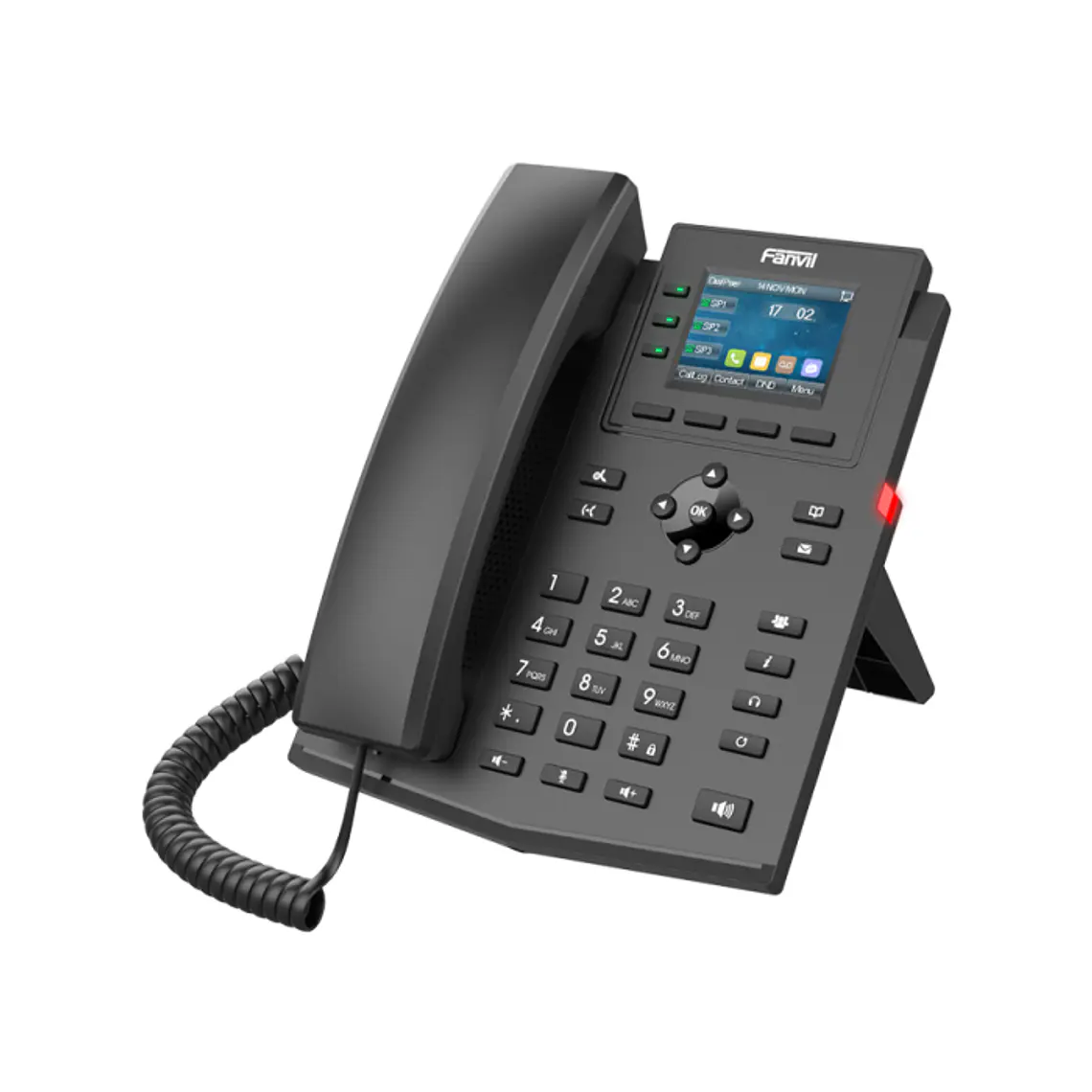 Telefone VoIP PoE com tela colorida Fanvil 4SIP | X301 3
