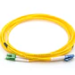 Cabo de fibra óptica duplex SM LC/APC-LC/UPC LSZH G657A1 3,0 mm Amarelo (3 Metros) - Thumbnail 2