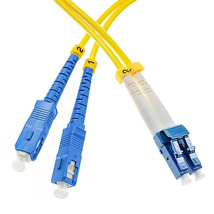 Patch cord SC/UPC-LC/UPC SM Duplex, LSZH Slim 2.0мм (1.5 Metros)