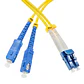 Patch cord SC/UPC-LC/UPC SM Duplex, LSZH Slim 2.0мм (1.5 Metros) - Thumbnail 1