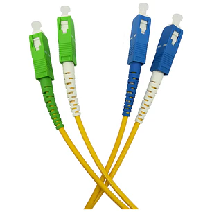 Cabo de Fibra Óptica de SC UPC/SC APC, Duplex, (3 Metros)
