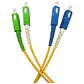 Cabo de Fibra Óptica de SC UPC/SC APC, Duplex, (3 Metros) - Thumbnail 1