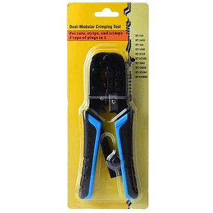Alicate de Crimpagem Modular Duplo RJ45 RJ11 HT-N568R