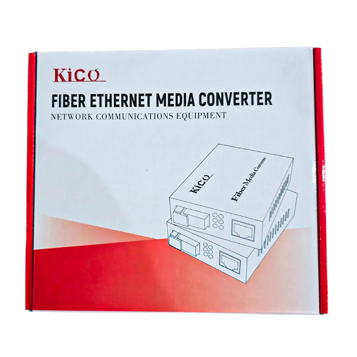 Conversor de Fibra Óptica SM Kico 1.25Gbps/BIDI/1310/1550/25km/SC - 10/100/1000Mbps A/B  2