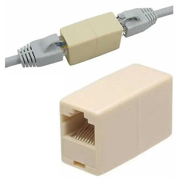 Extensor de Cabo de Rede Gigabit Ethernet RJ45 Fêmea / Fêmea - Creme 2