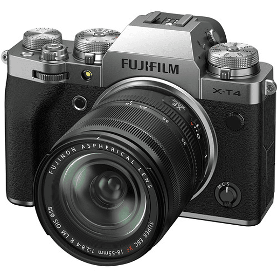FUJIFILM X-T4 Kit Cámara Mirrorless con Lente 18-55mm (Silver)  - Image 1