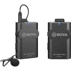 BOYA BY-WM4 PRO-K1 Micrófono Lavalier Wireless para Smartphone y Cámaras DSLR