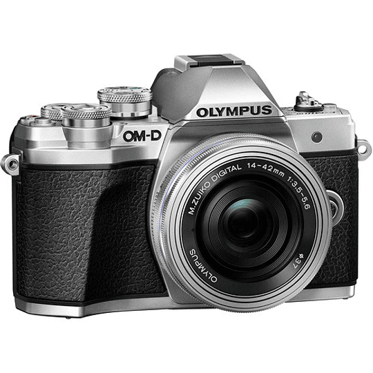 Olympus OM-D E-M10 Mark III KIT Cámara Mirrorless Micro 4/3 con Lentes 14-42mm EZ + 40-150mm R (SILVER) - Image 5